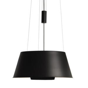 Flot loft lampe i sort