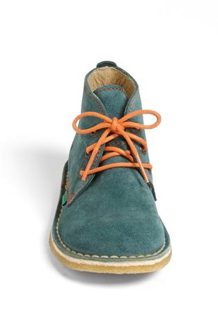 Grønne ruskinds støvler til drenge