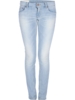 Lyseblå tætsiddende jeans